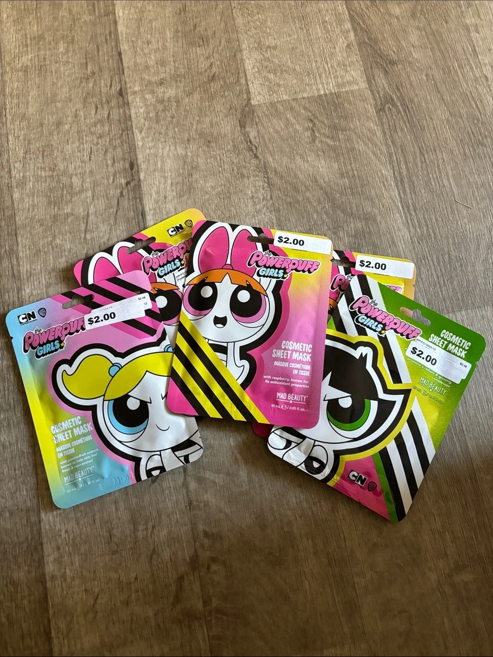 powerpuff girls sheet masks